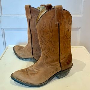 Canada West Tan Cowboy Boots - size 6.5 - women’s